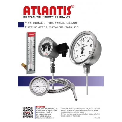 Mechnical Industrial Glass Thermometer Gatalog Catalog