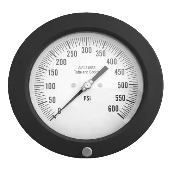 Aluminum Case Solid Front Pressure Gauge
