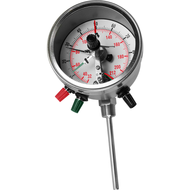 Bimetal Thermometer with Electrical contact