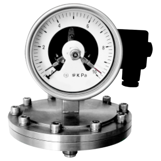 Dry Type Threaded Diaphragm Micro Pressure Gauge with Electrical Contacts Dry Type Threaded Diaphragm Micro Pressure Gauge with Electrical Contacts