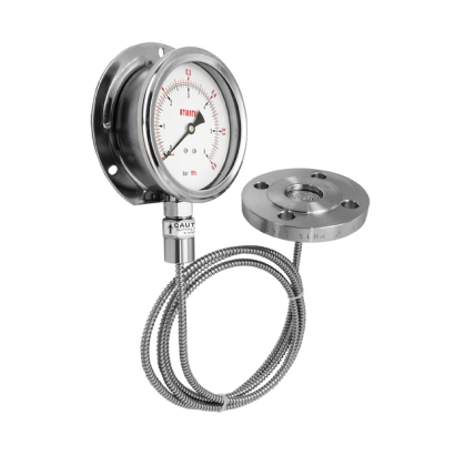 DIAPHRAGM SEALED Simple Flange Process Connection－Single -Double flange type DS250 series.png