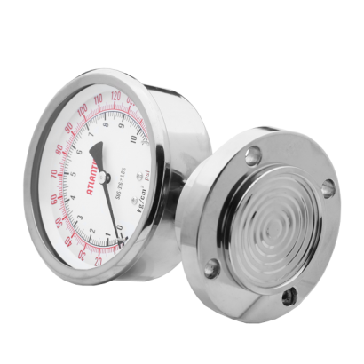 DIAPHRAGM SEALED Flange Process Connection－Single flange type DS300 series.png