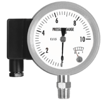 All Stainless Steel Pressure Gauge with Electrical Contact