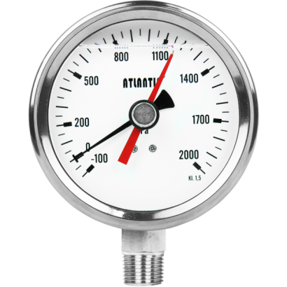 Pressure Gauge with Peak Hold Pointer